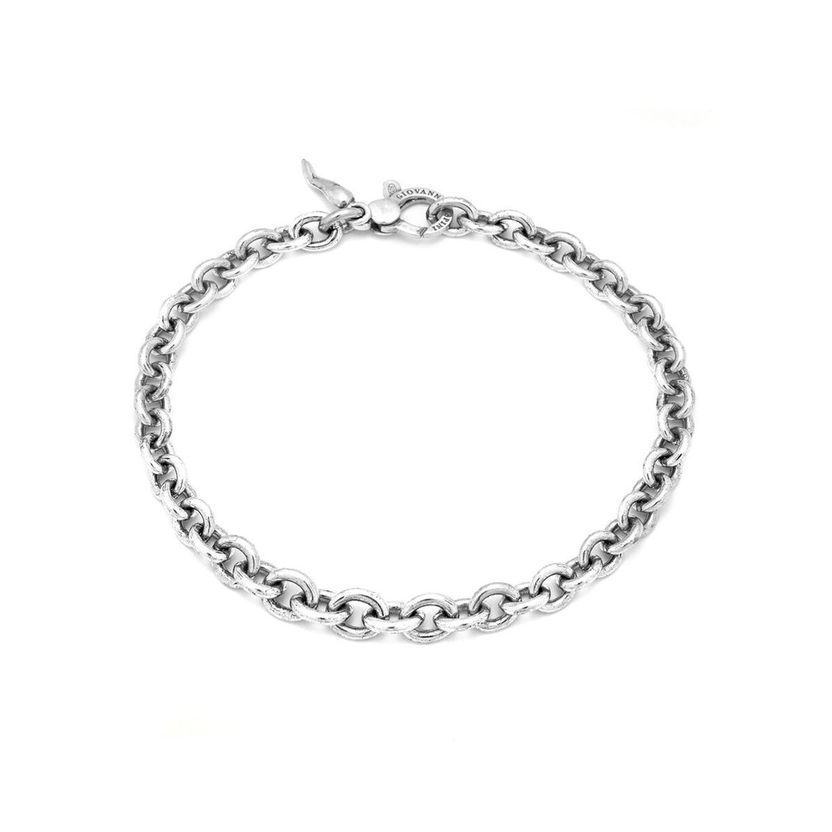 Giovanni Raspini Men's Silver Chain Bracelet