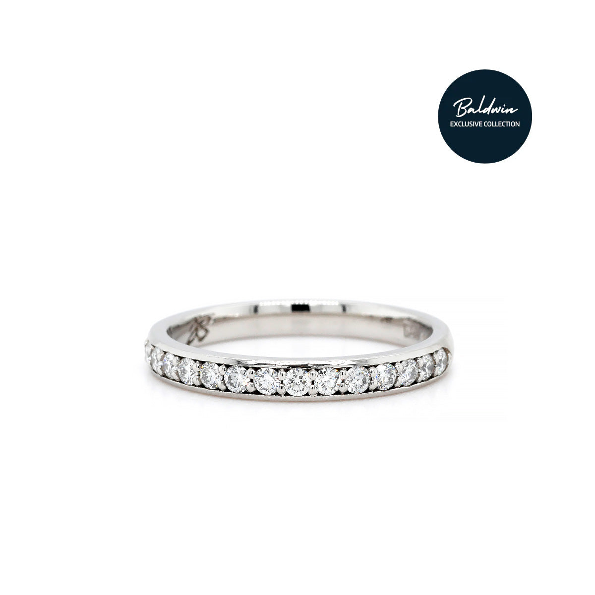 Platinum Diamond Channel Set Eternity Ring, 0.38ct G SI1