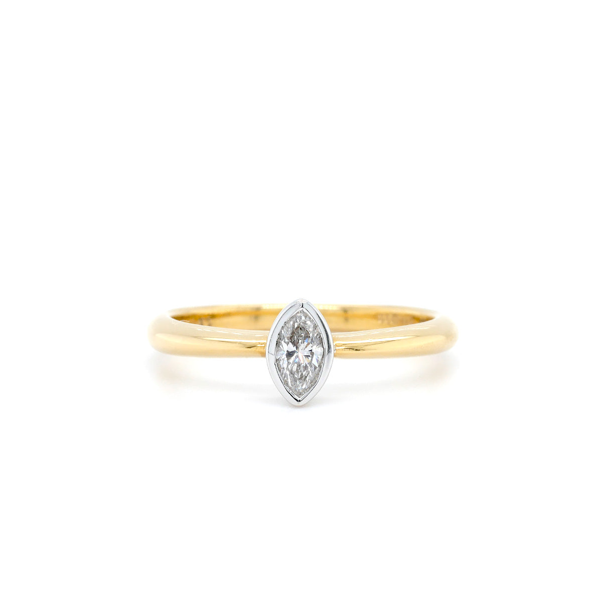 18ct Yellow Gold Marquise Diamond Ring