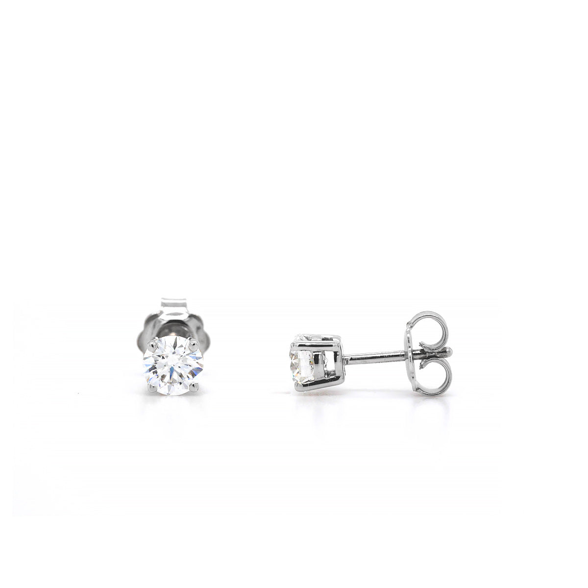 18ct White Gold Diamond Stud earrings 1.0ct