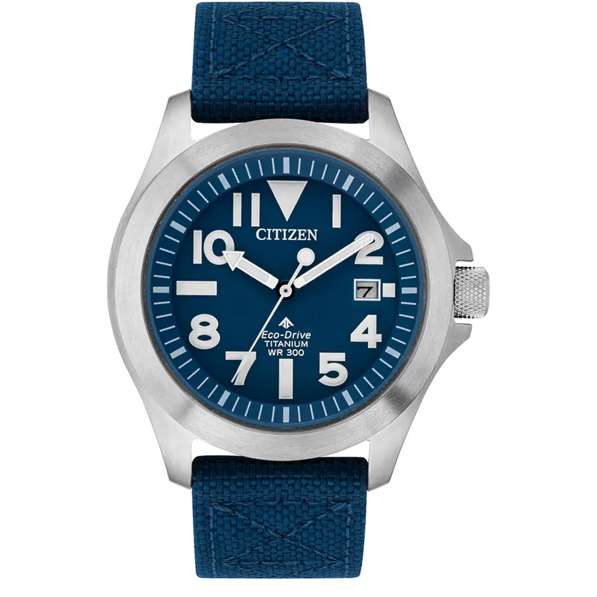 Citizen BN0118-12L Gents Promaster Tough Titanium Blue Dial & Strap Watch 40mm