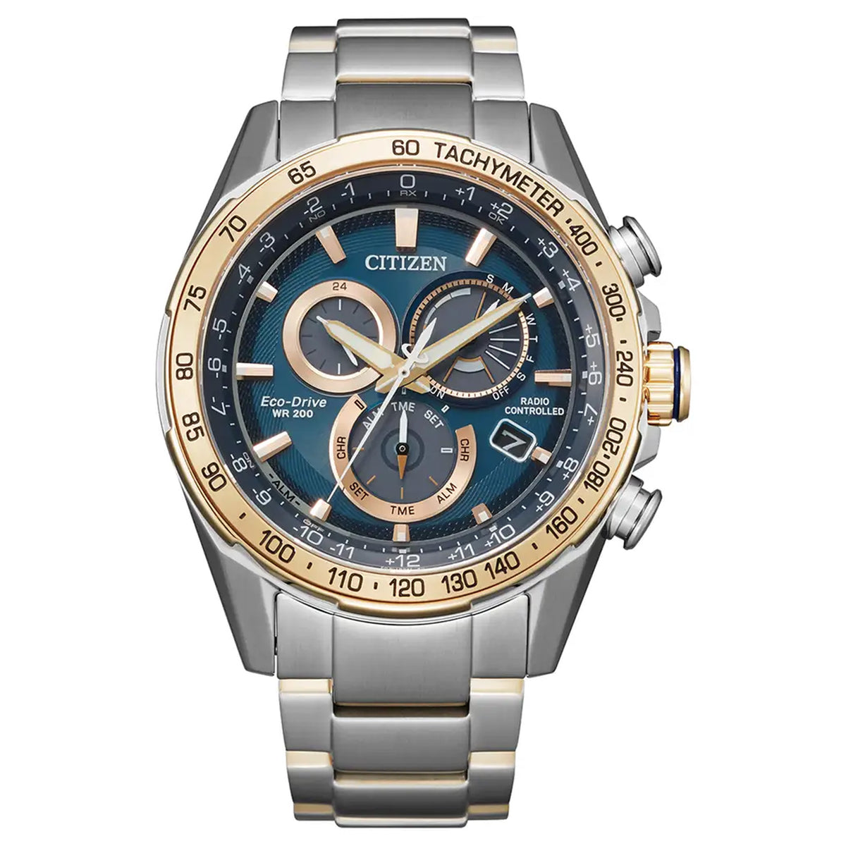 Citizen CB5916-59L Perpetual Chrono A-T Two Tone Stainless Steel Watch 43mm