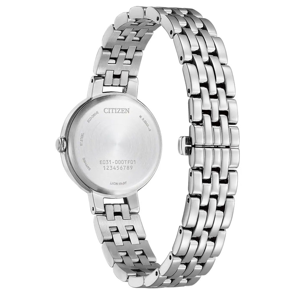 Citizen EM0990-81Y Ladies Eco-Drive Silhouette Mother of Pearl Watch 28mm