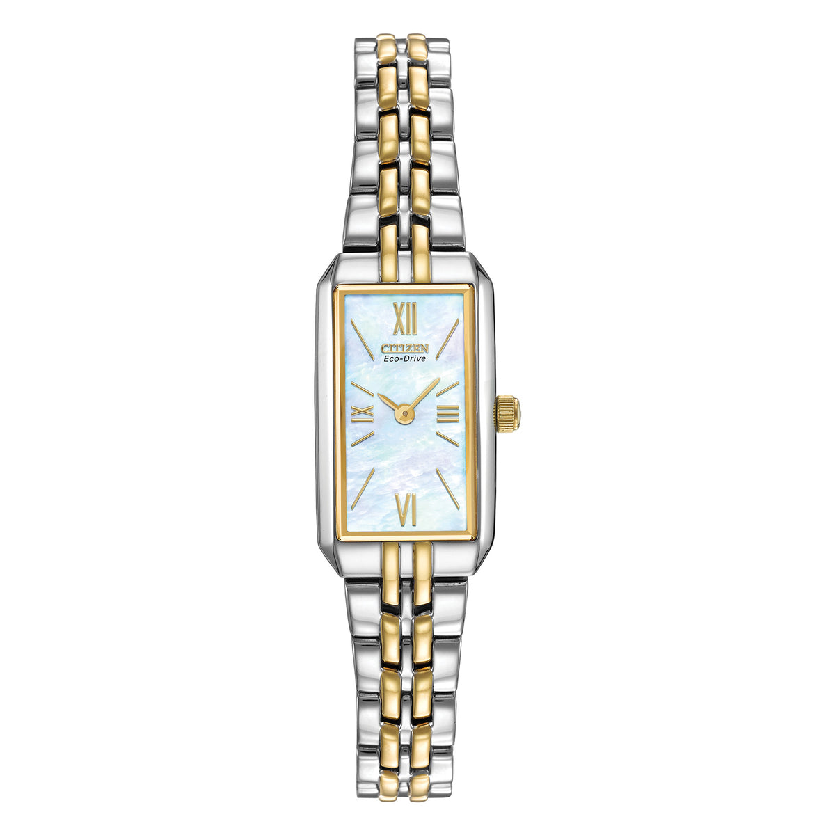 Citizen EG2694-59D Silhouette Ladies Two Stainless Steel MOP Dial Watch