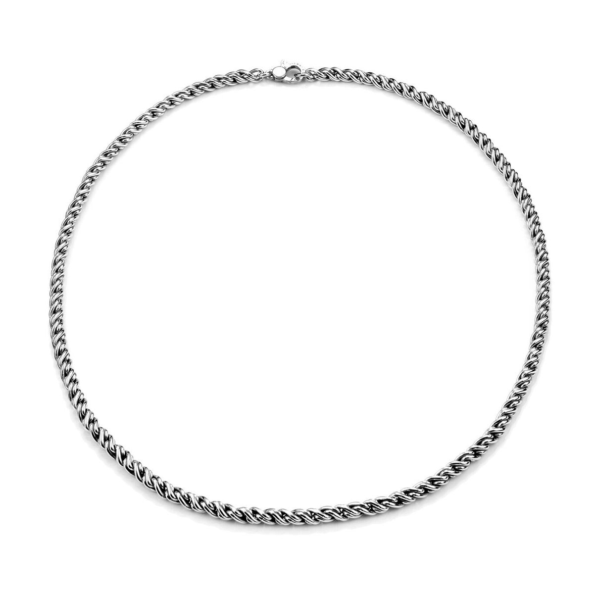 Giovanni Raspini Gents Braid Silver Necklace