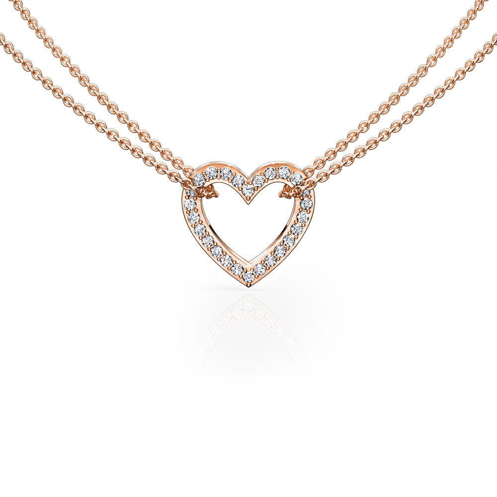 Pave Heart Pendant