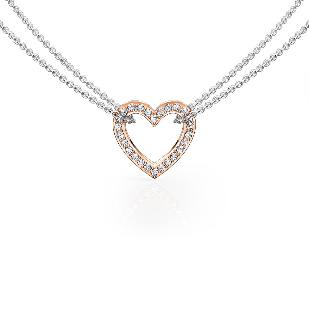 Pave Heart Pendant