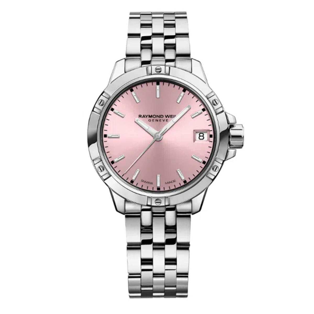 Raymond Weil 5960-ST-80001 'Tango' Ladies Pink Dial Stainless Steel Watch