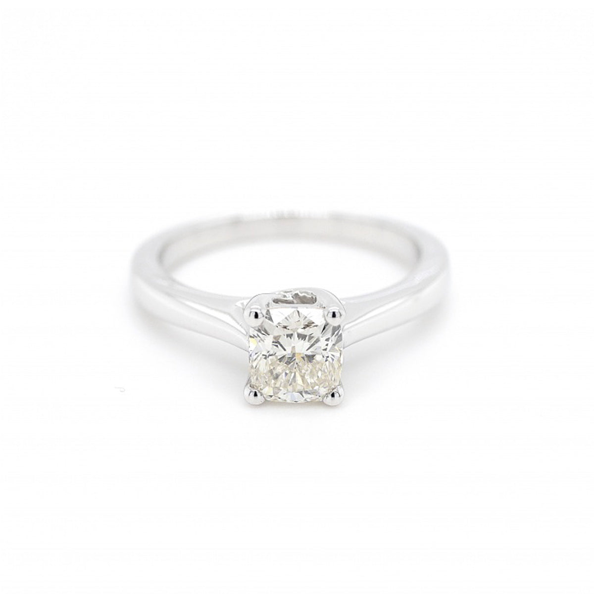 Diamond ring with sales single stone