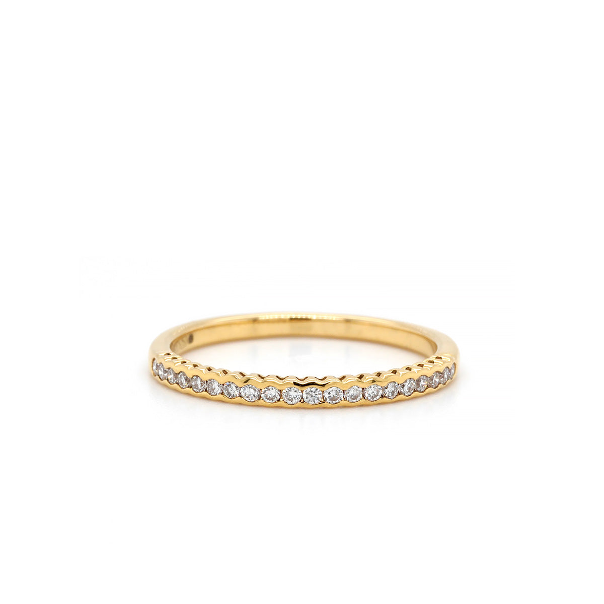 18ct Yellow Gold & Diamond Half Eternity Ring
