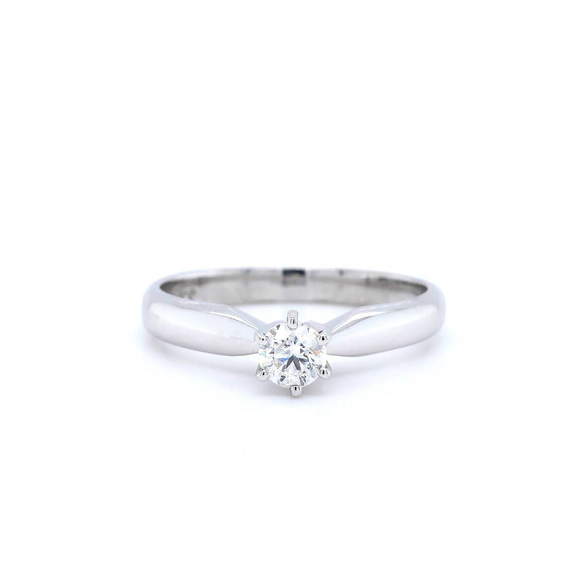 18ct White Gold 0.25ct Single Stone Diamond Ring